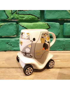 Mug Bêtise roulante argentée